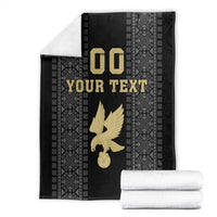 Custom Mexico Football Blanket El Tri Aztec Pattern Back Version