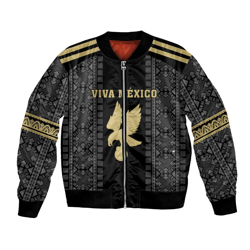 Custom Mexico Football Bomber Jacket El Tri Aztec Pattern Back Version