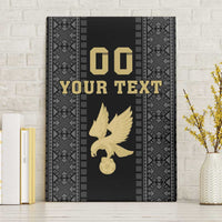 Custom Mexico Football Canvas Wall Art El Tri Aztec Pattern Back Version