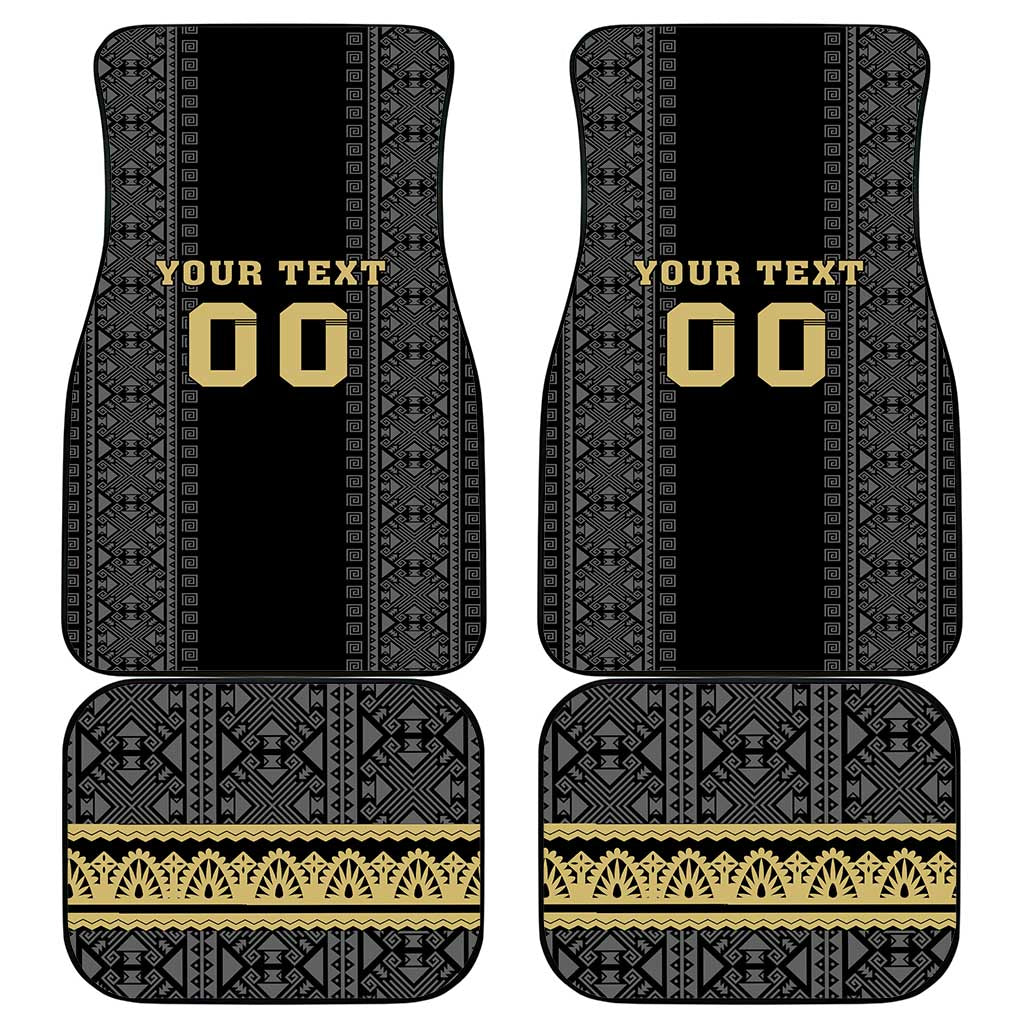 Custom Mexico Football Car Mats El Tri Aztec Pattern Back Version