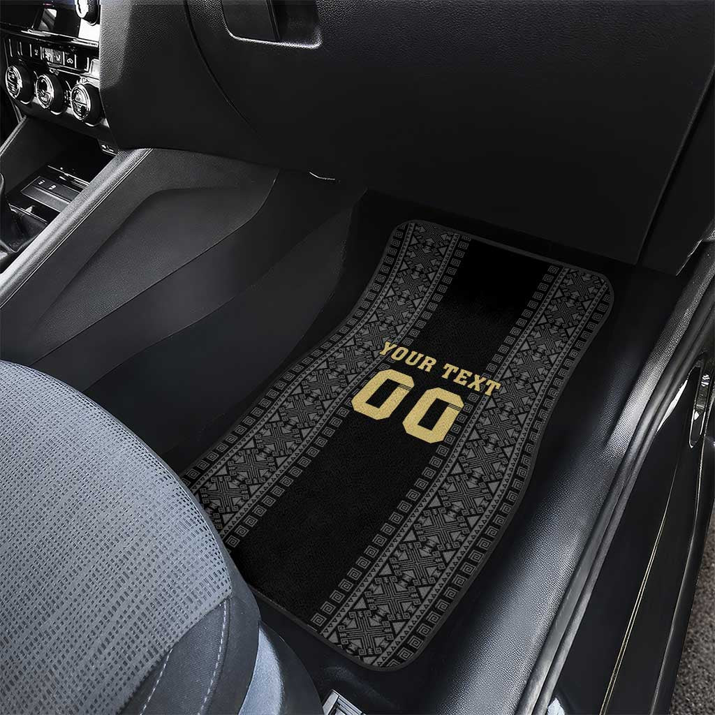 Custom Mexico Football Car Mats El Tri Aztec Pattern Back Version