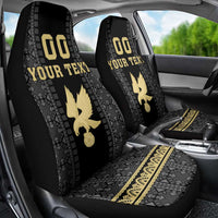 Custom Mexico Football Car Seat Cover El Tri Aztec Pattern Back Version