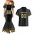 Custom Mexico Football Couples Matching Mermaid Dress and Hawaiian Shirt El Tri Aztec Pattern Back Version