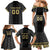 Custom Mexico Football Family Matching Mermaid Dress and Hawaiian Shirt El Tri Aztec Pattern Back Version