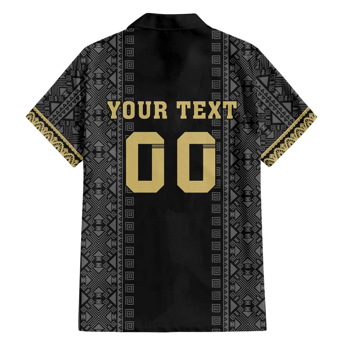 Custom Mexico Football Family Matching Off The Shoulder Long Sleeve Dress and Hawaiian Shirt El Tri Aztec Pattern Back Version