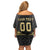 Custom Mexico Football Family Matching Off Shoulder Short Dress and Hawaiian Shirt El Tri Aztec Pattern Back Version