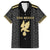 Custom Mexico Football Family Matching Short Sleeve Bodycon Dress and Hawaiian Shirt El Tri Aztec Pattern Back Version