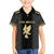 Custom Mexico Football Family Matching Short Sleeve Bodycon Dress and Hawaiian Shirt El Tri Aztec Pattern Back Version