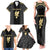 Custom Mexico Football Family Matching Tank Maxi Dress and Hawaiian Shirt El Tri Aztec Pattern Back Version