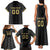 Custom Mexico Football Family Matching Tank Maxi Dress and Hawaiian Shirt El Tri Aztec Pattern Back Version