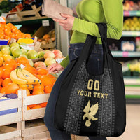 Custom Mexico Football Grocery Bag El Tri Aztec Pattern Back Version