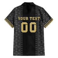 Custom Mexico Football Hawaiian Shirt El Tri Aztec Pattern Back Version