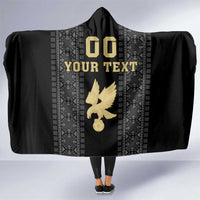 Custom Mexico Football Hooded Blanket El Tri Aztec Pattern Back Version