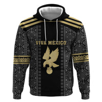 Custom Mexico Football Hoodie El Tri Aztec Pattern Back Version