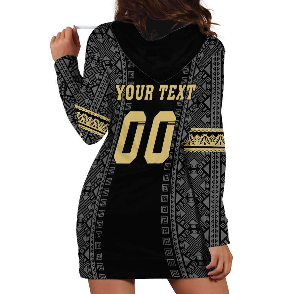 Custom Mexico Football Hoodie Dress El Tri Aztec Pattern Back Version