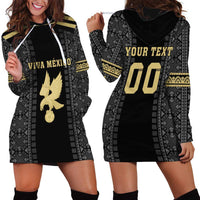 Custom Mexico Football Hoodie Dress El Tri Aztec Pattern Back Version