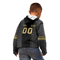Custom Mexico Football Kid Hoodie El Tri Aztec Pattern Back Version