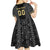 Custom Mexico Football Kid Short Sleeve Dress El Tri Aztec Pattern Back Version
