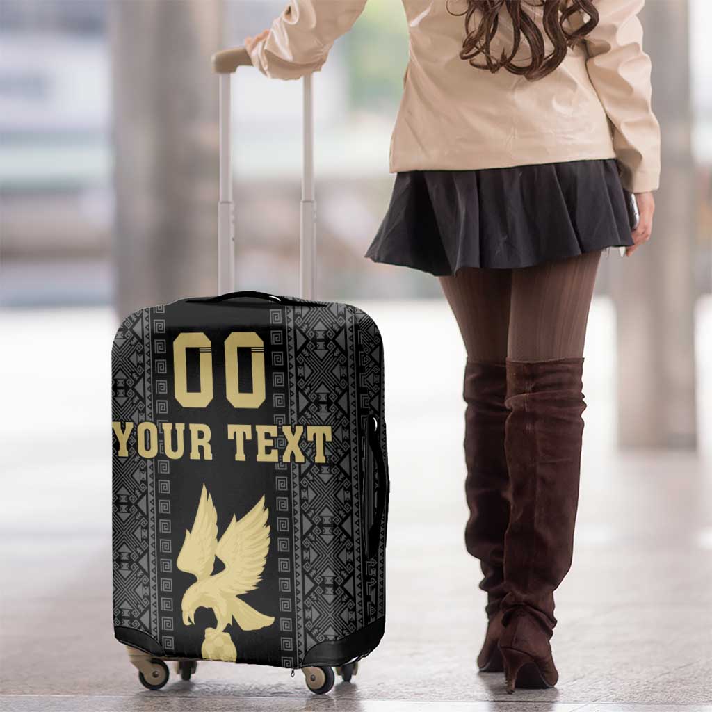 Custom Mexico Football Luggage Cover El Tri Aztec Pattern Back Version