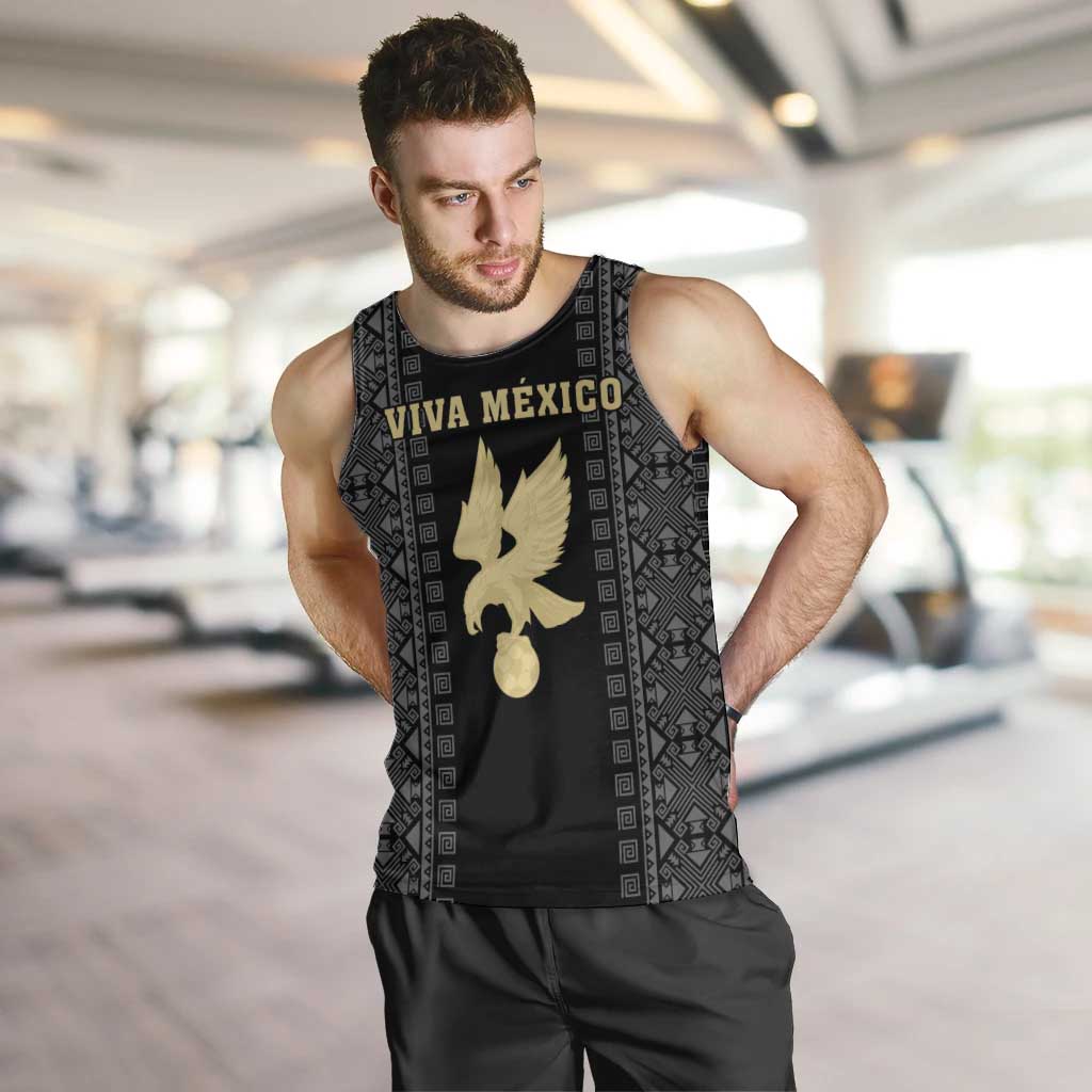 Custom Mexico Football Men Tank Top El Tri Aztec Pattern Back Version
