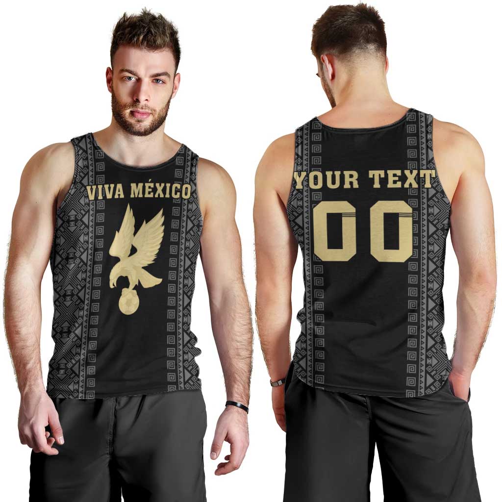 Custom Mexico Football Men Tank Top El Tri Aztec Pattern Back Version