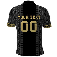 Custom Mexico Football Polo Shirt El Tri Aztec Pattern Back Version