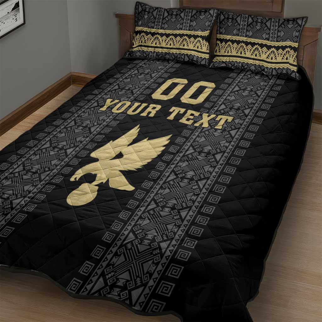 Custom Mexico Football Quilt Bed Set El Tri Aztec Pattern Back Version