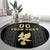 Custom Mexico Football Round Carpet El Tri Aztec Pattern Back Version