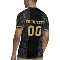 Custom Mexico Football Rugby Jersey El Tri Aztec Pattern Back Version