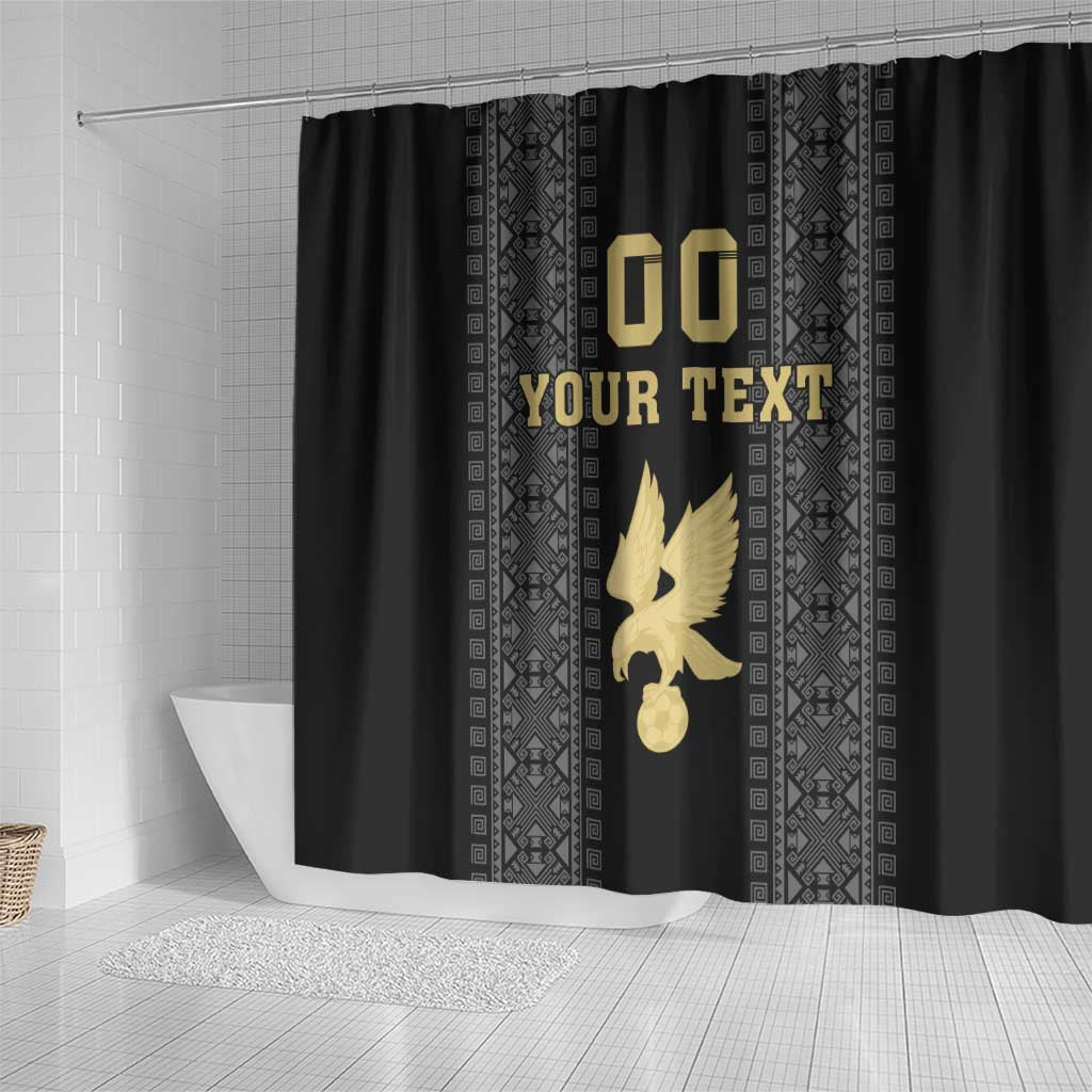 Custom Mexico Football Shower Curtain El Tri Aztec Pattern Back Version