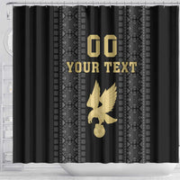 Custom Mexico Football Shower Curtain El Tri Aztec Pattern Back Version