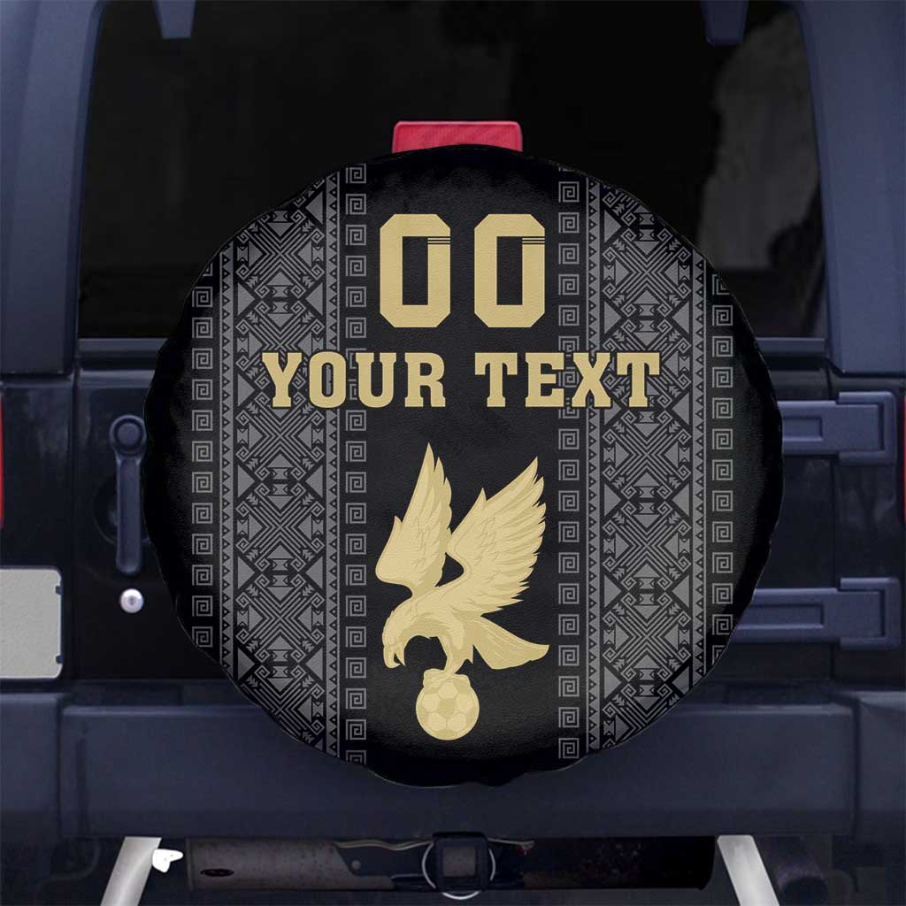 Custom Mexico Football Spare Tire Cover El Tri Aztec Pattern Back Version