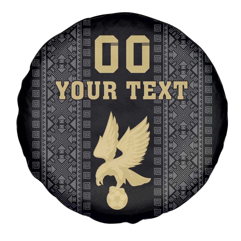 Custom Mexico Football Spare Tire Cover El Tri Aztec Pattern Back Version