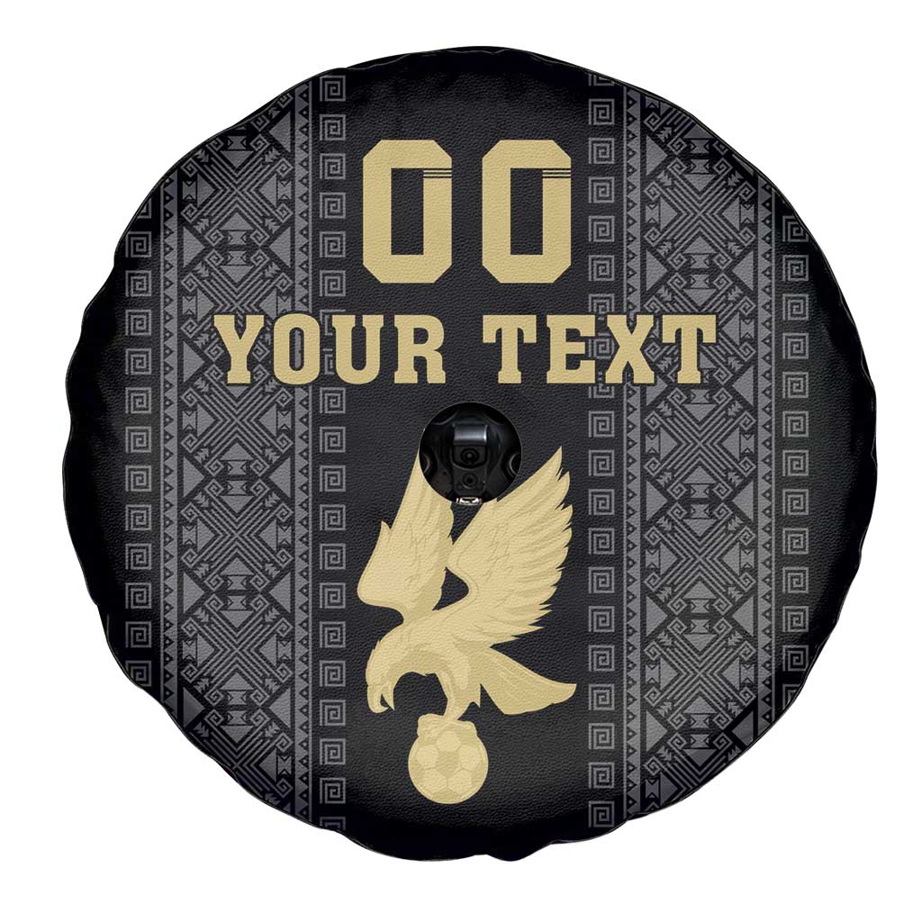 Custom Mexico Football Spare Tire Cover El Tri Aztec Pattern Back Version
