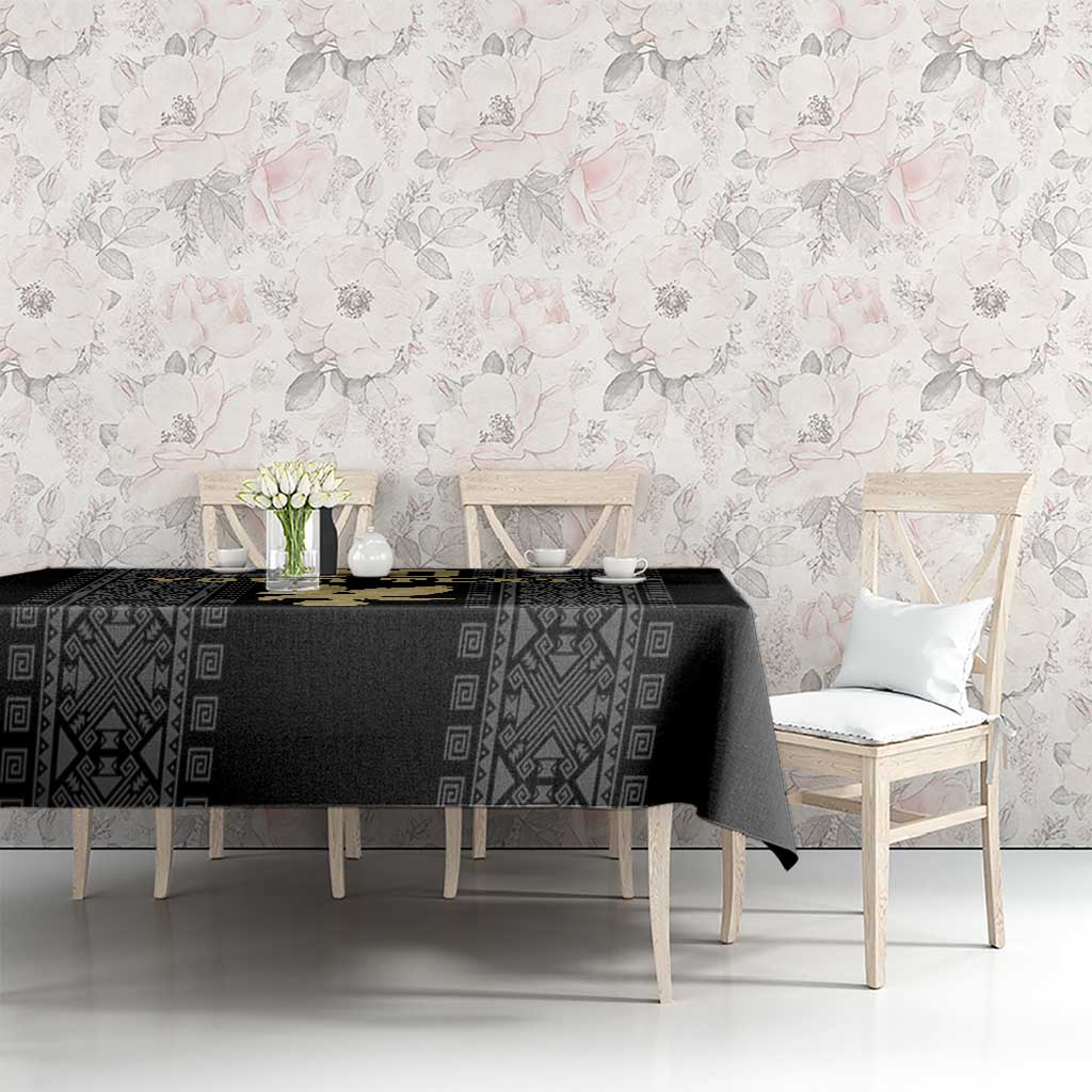 Custom Mexico Football Tablecloth El Tri Aztec Pattern Back Version