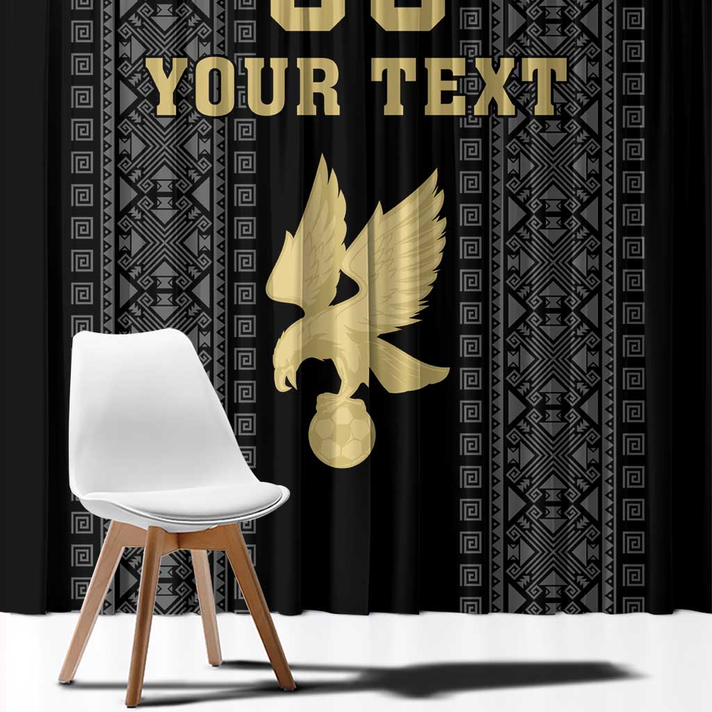 Custom Mexico Football Window Curtain El Tri Aztec Pattern Back Version