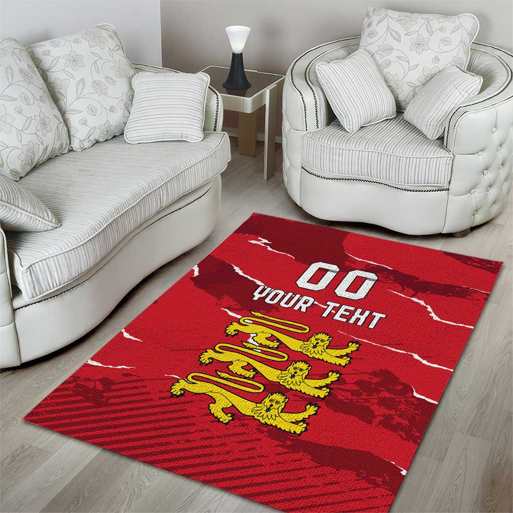 Custom Bailiwick of Jersey Area Rug Sporty Style