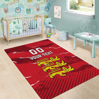 Custom Bailiwick of Jersey Area Rug Sporty Style