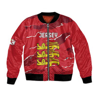 Custom Bailiwick of Jersey Bomber Jacket Sporty Style
