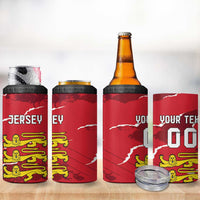 Custom Bailiwick of Jersey 4 in 1 Can Cooler Tumbler Sporty Style