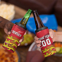 Custom Bailiwick of Jersey 4 in 1 Can Cooler Tumbler Sporty Style