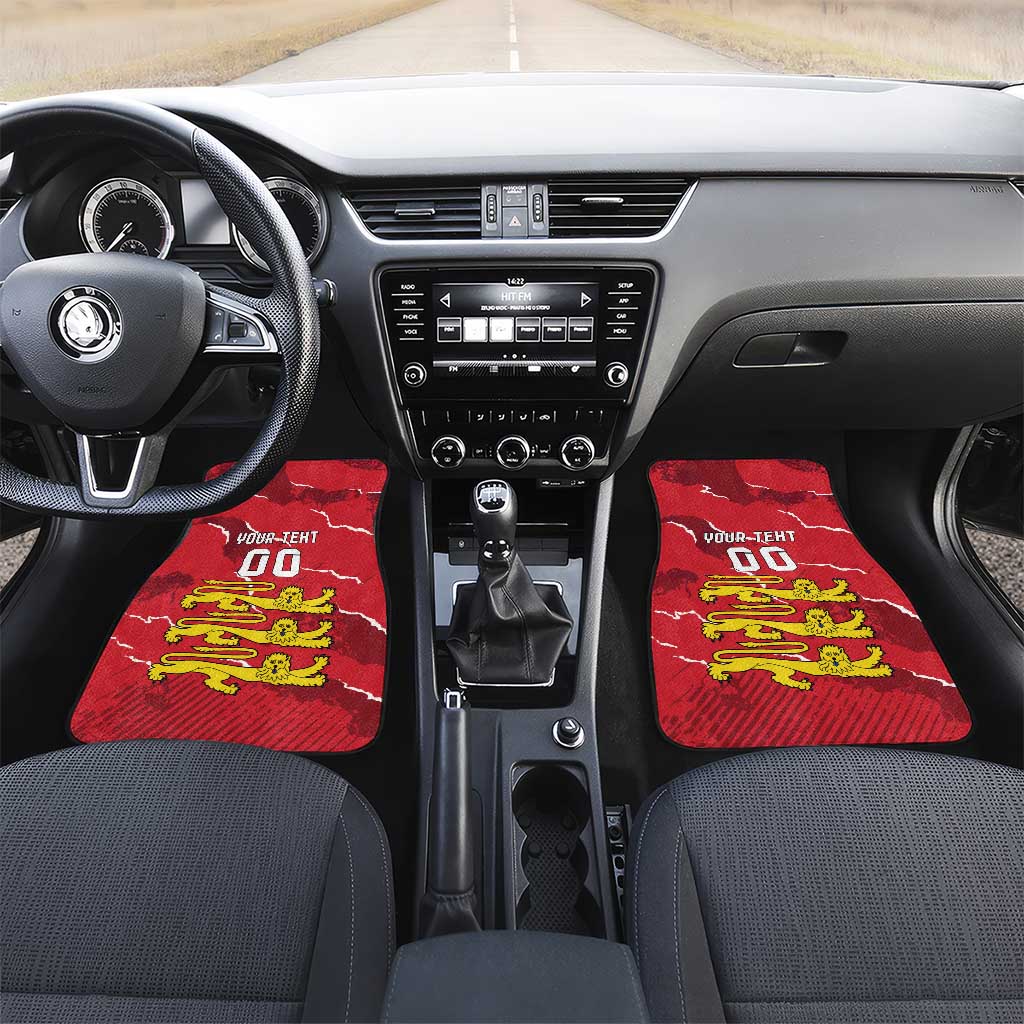 Custom Bailiwick of Jersey Car Mats Sporty Style