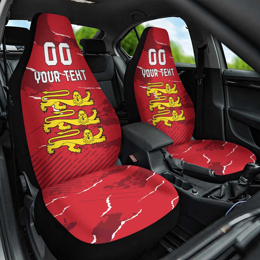 Custom Bailiwick of Jersey Car Seat Cover Sporty Style