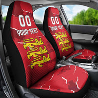 Custom Bailiwick of Jersey Car Seat Cover Sporty Style