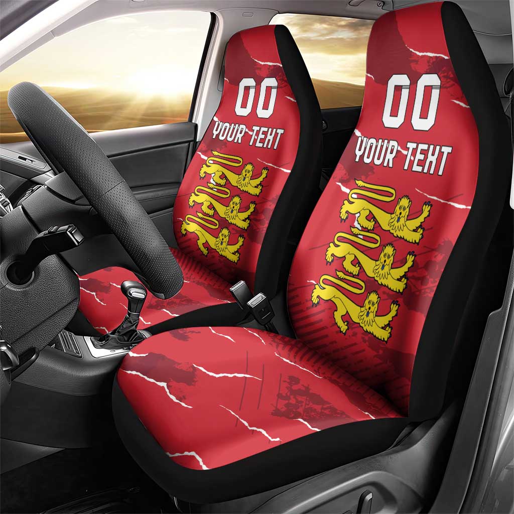 Custom Bailiwick of Jersey Car Seat Cover Sporty Style