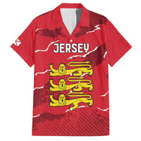 Custom Bailiwick of Jersey Family Matching Off The Shoulder Long Sleeve Dress and Hawaiian Shirt Sporty Style