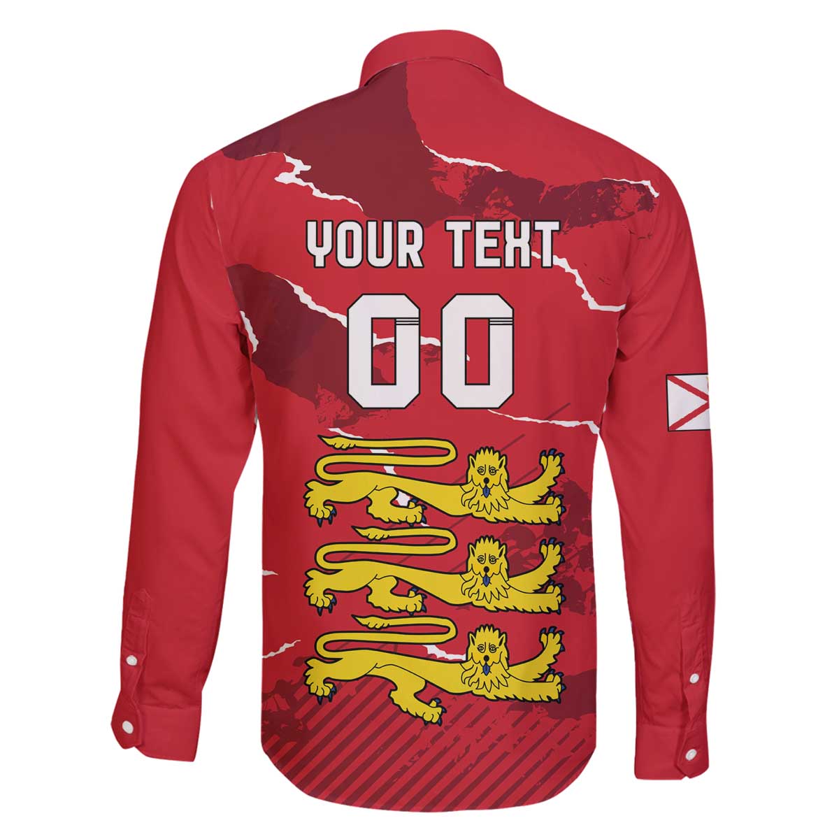 Custom Bailiwick of Jersey Family Matching Off The Shoulder Long Sleeve Dress and Hawaiian Shirt Sporty Style