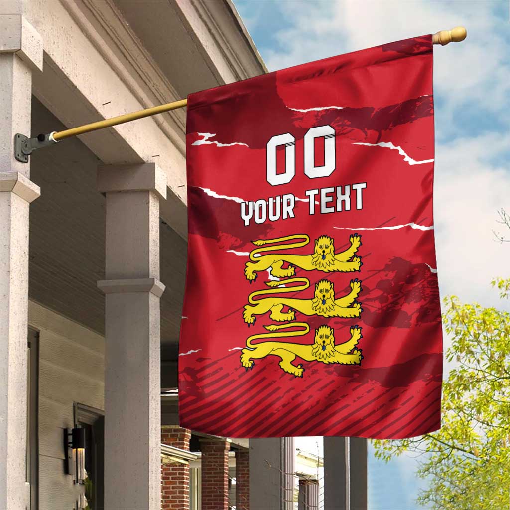 Custom Bailiwick of Jersey Garden Flag Sporty Style