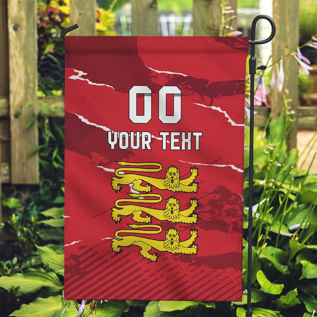 Custom Bailiwick of Jersey Garden Flag Sporty Style
