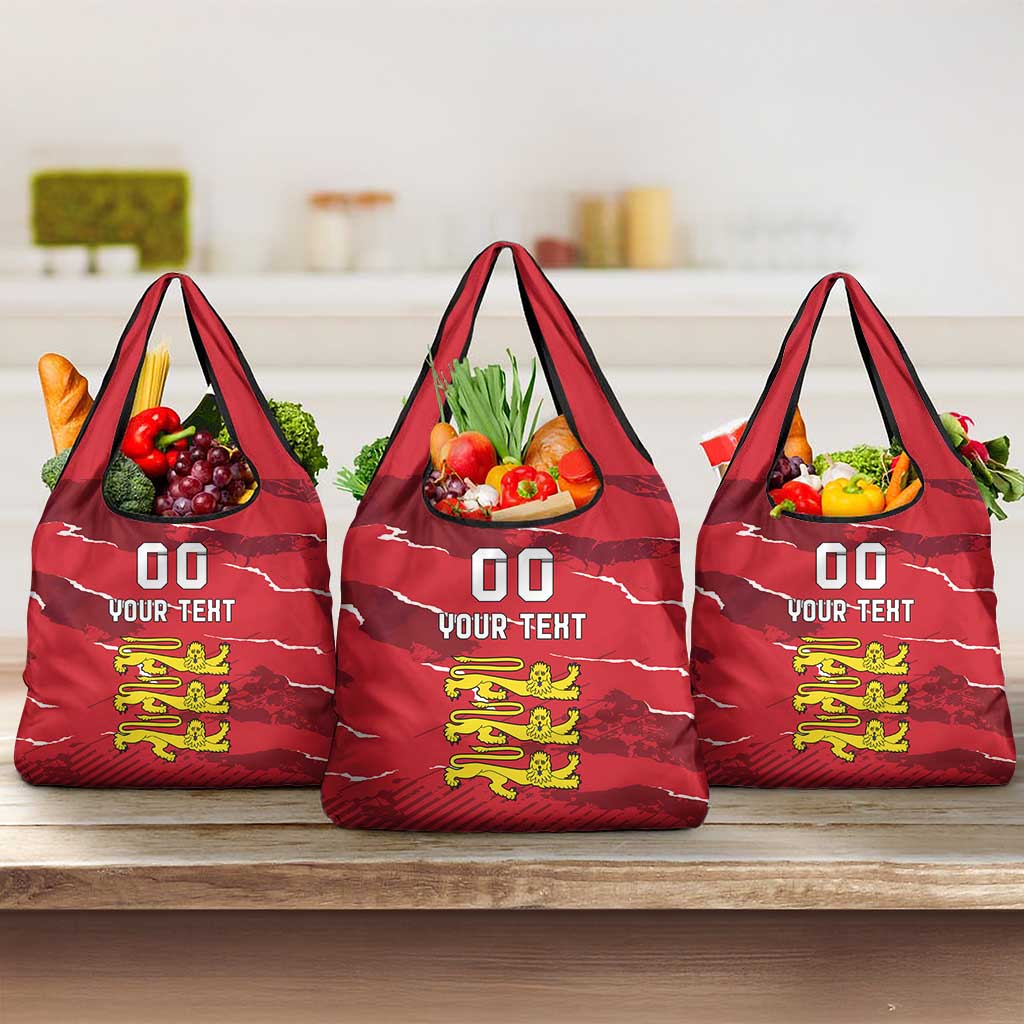 Custom Bailiwick of Jersey Grocery Bag Sporty Style